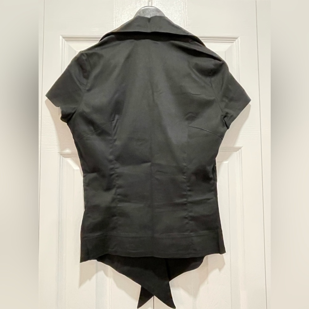 Sz.M-NWOT-Sustainable-High Quality-Button Shirt with Short Sleeve- *Black* - Picture 8 of 9